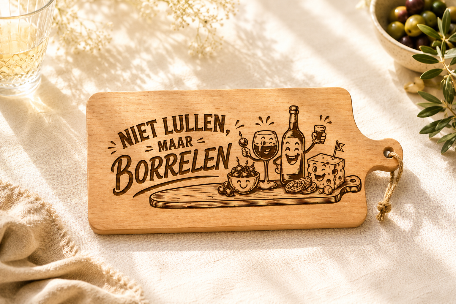 Niet lullen maar borrelen
