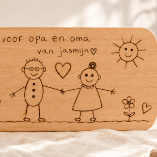 (Kinder) Tekening op Plankje