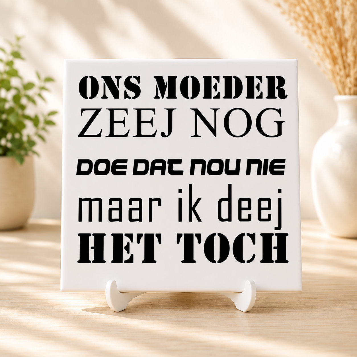 Tegeltje - Ons Moeder